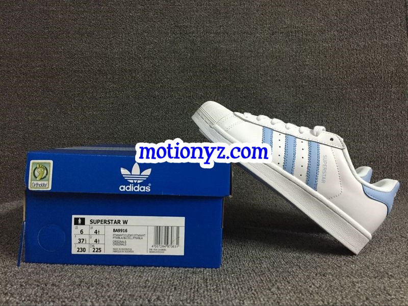 Adidas Superstar Light Blue Stripes